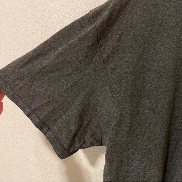 Neff x Disney Shurg Life Mickey Charcoal Gray Light Blue Floral Graphic Tee-XL - Picture 8 of 10